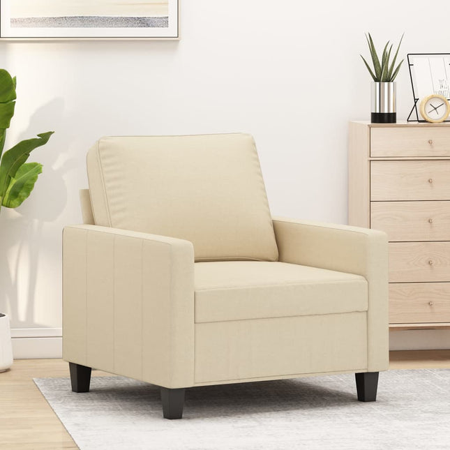 Fauteuil Stof Kleurig 60 cm Crème