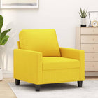 Fauteuil Stof 60 cm Lichtgeel