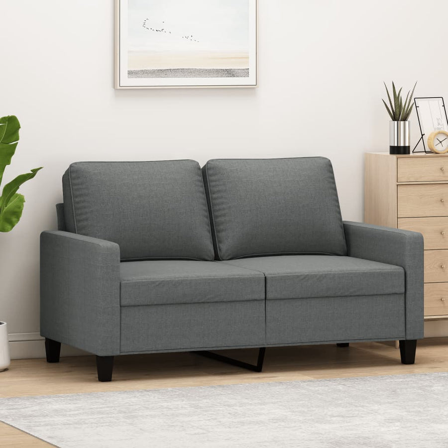 Tweezitsbank Stof 120 cm Donkergrijs