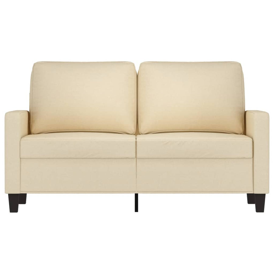 Tweezitsbank Stof Kleurig 120 cm Crème