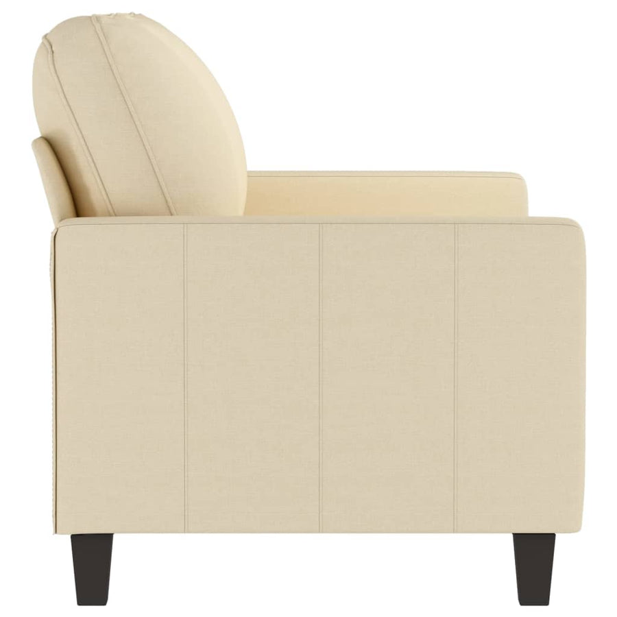 Tweezitsbank Stof Kleurig 120 cm Crème