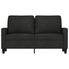 Tweezitsbank 120 cm stof zwart