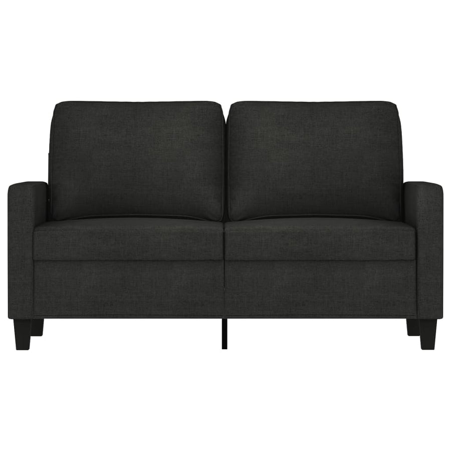 Tweezitsbank Stof 120 cm Zwart