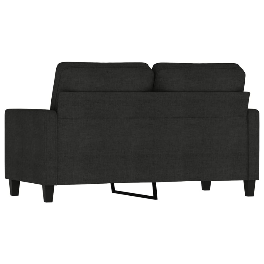 Tweezitsbank Stof 120 cm Zwart
