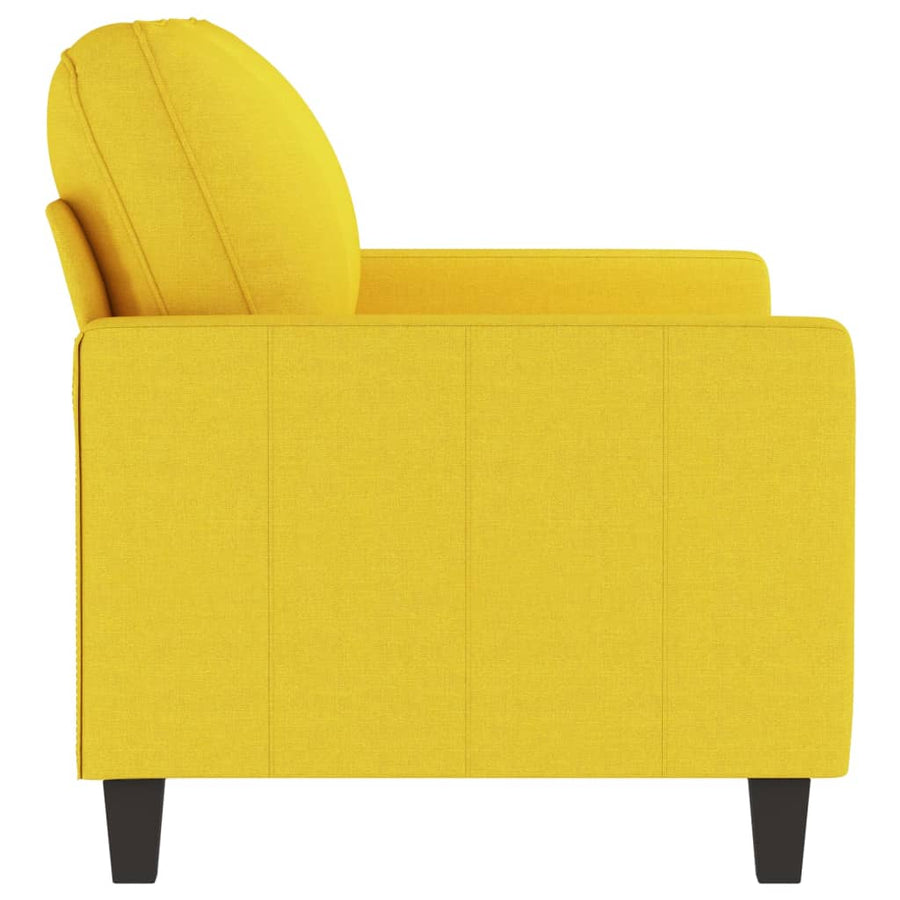 Tweezitsbank Stof 120 cm Lichtgeel