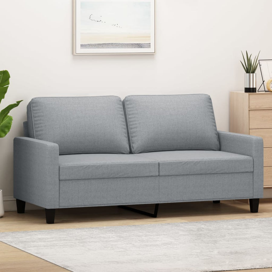 Tweezitsbank Stof 140 cm Lichtgrijs