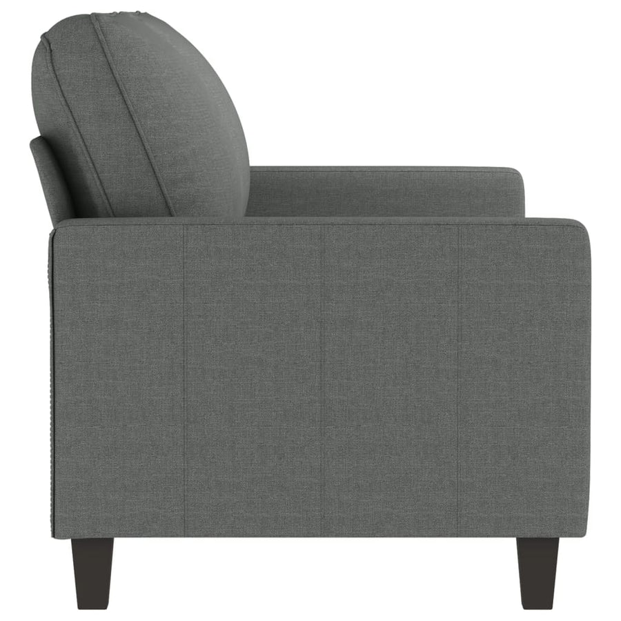 Tweezitsbank Stof 140 cm Donkergrijs