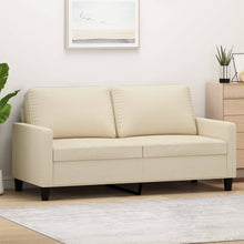 Tweezitsbank Stof Kleurig 140 cm Crème