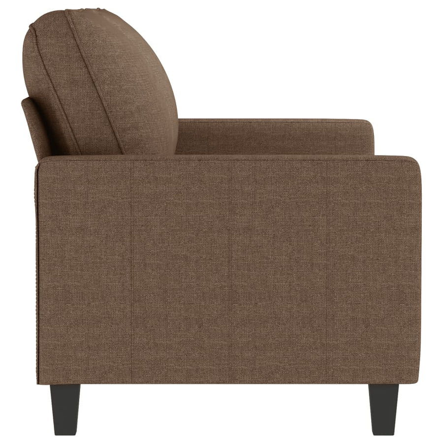 Tweezitsbank Stof 140 cm Bruin