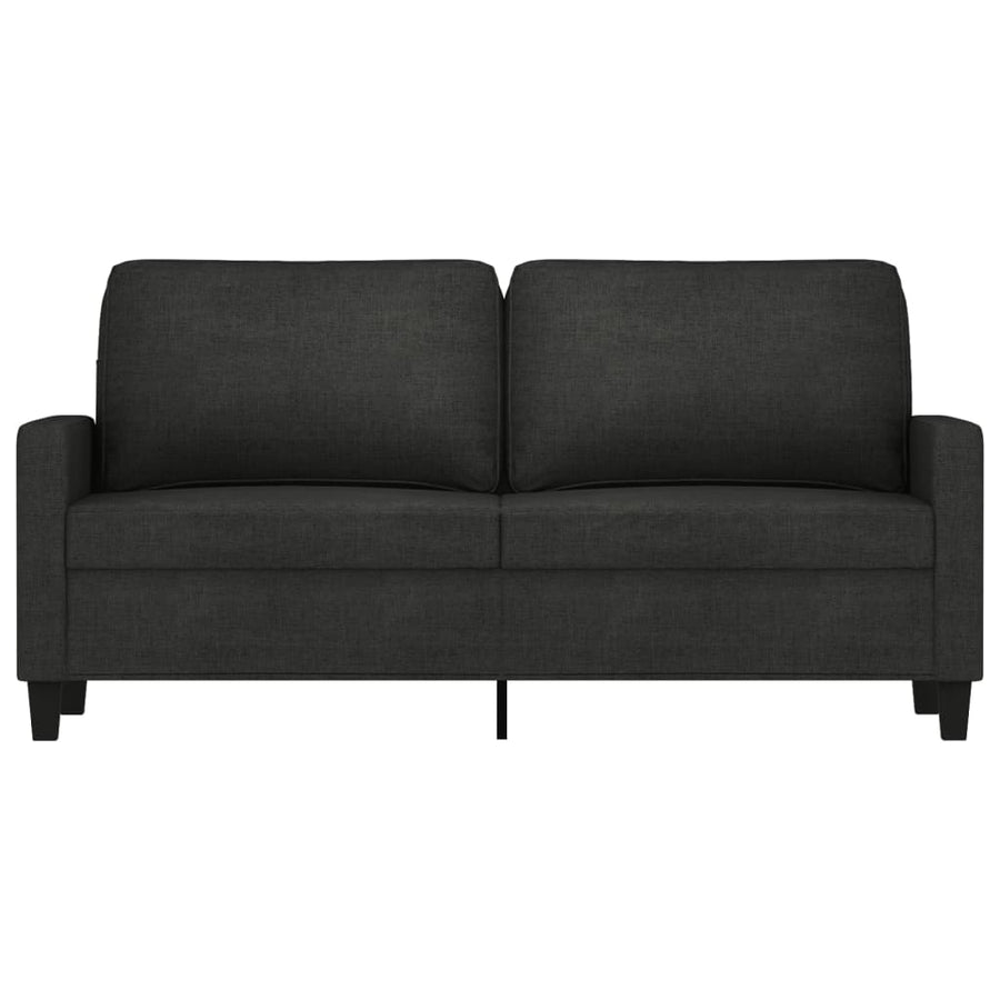 Tweezitsbank Stof 140 cm Zwart