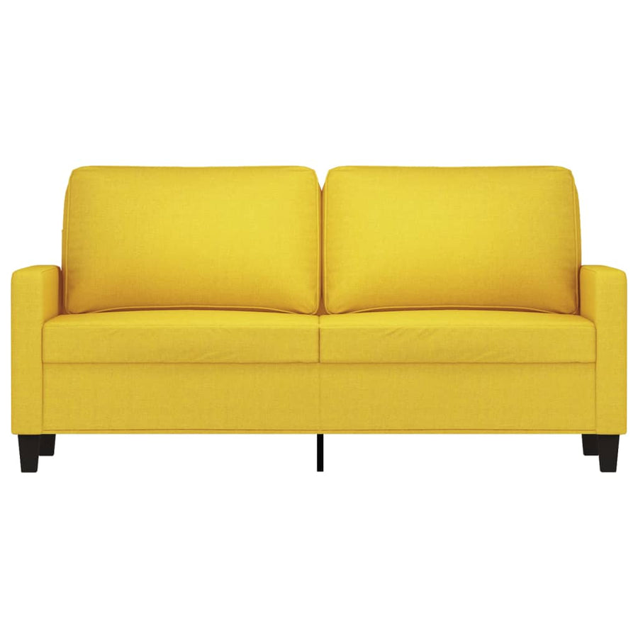 Tweezitsbank Stof 140 cm Lichtgeel