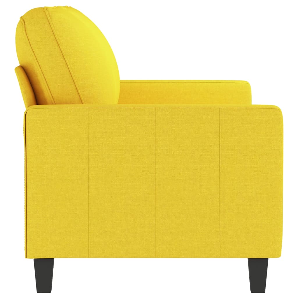 Tweezitsbank Stof 140 cm Lichtgeel