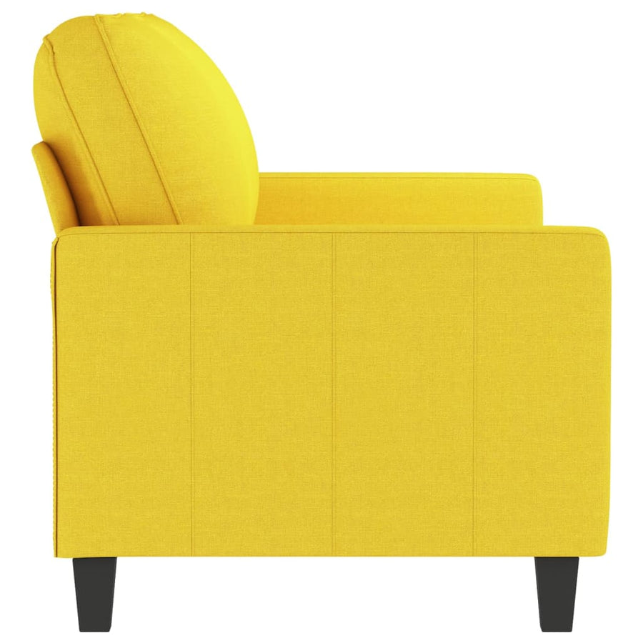 Tweezitsbank Stof 140 cm Lichtgeel