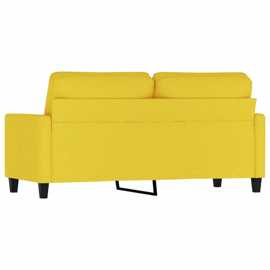Tweezitsbank Stof 140 cm Lichtgeel