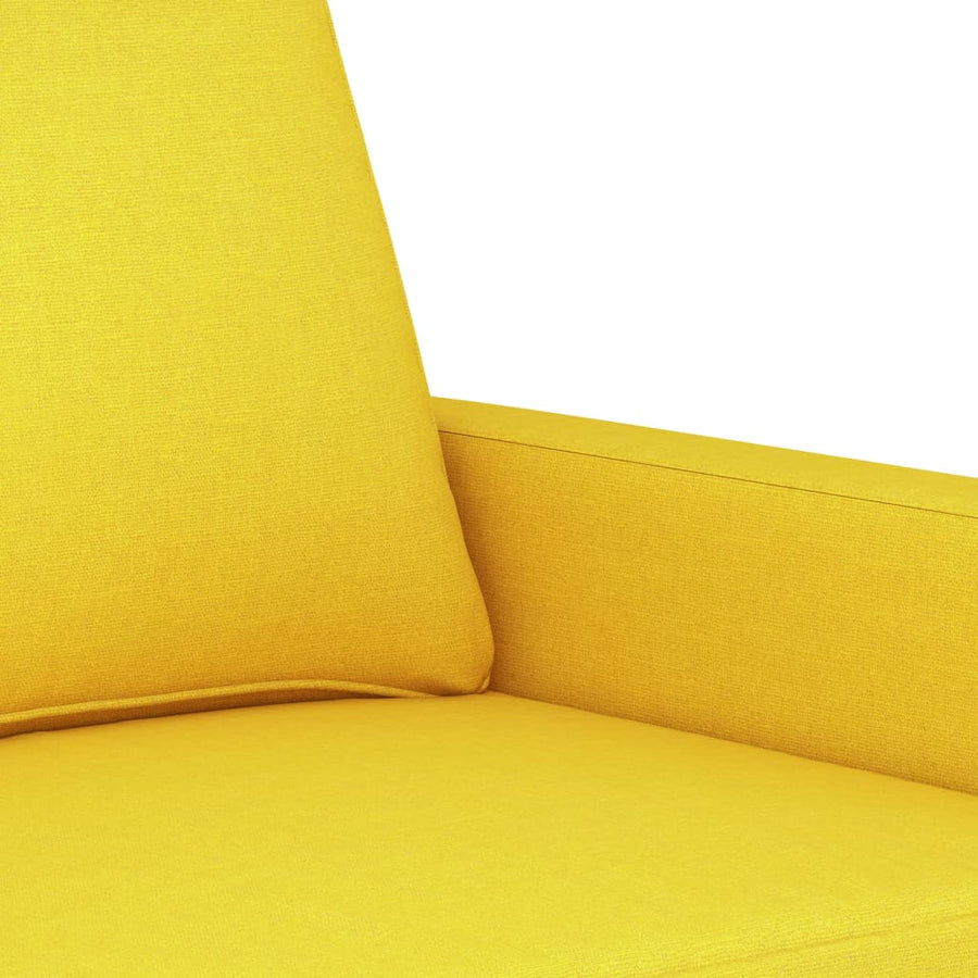 Tweezitsbank Stof 140 cm Lichtgeel