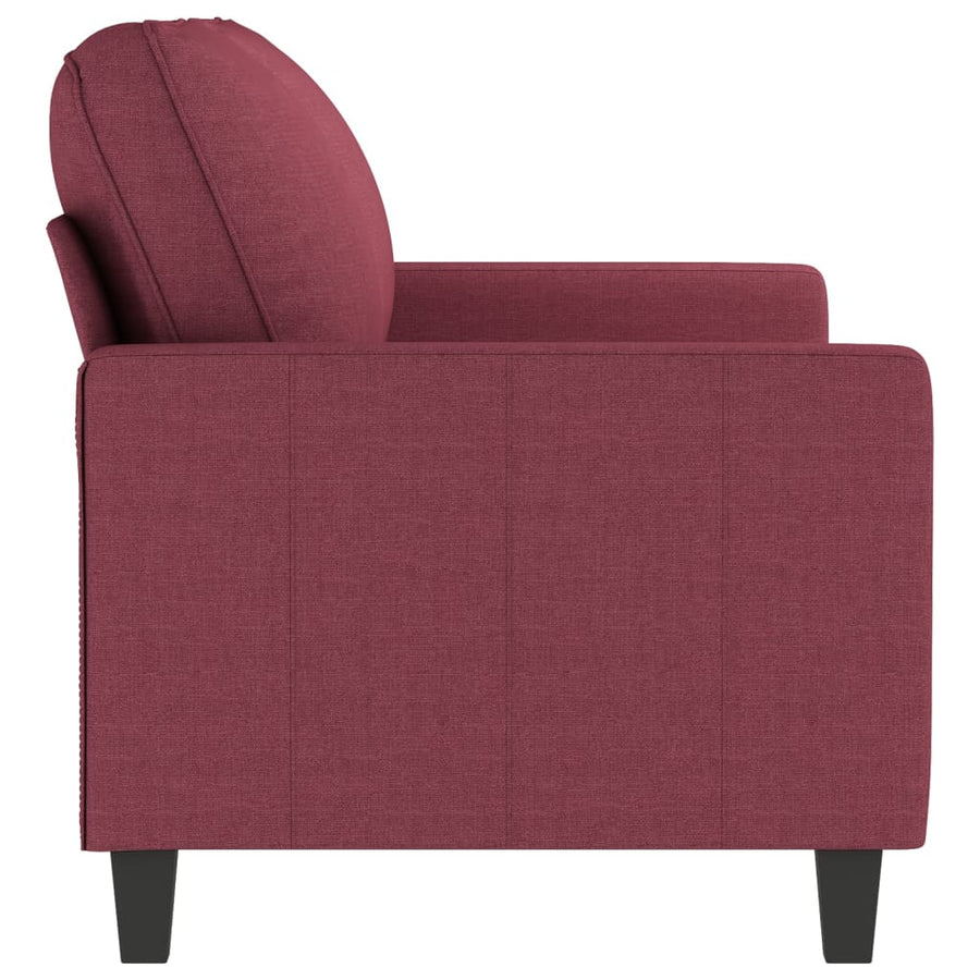 Tweezitsbank Stof 140 cm Wijnrood