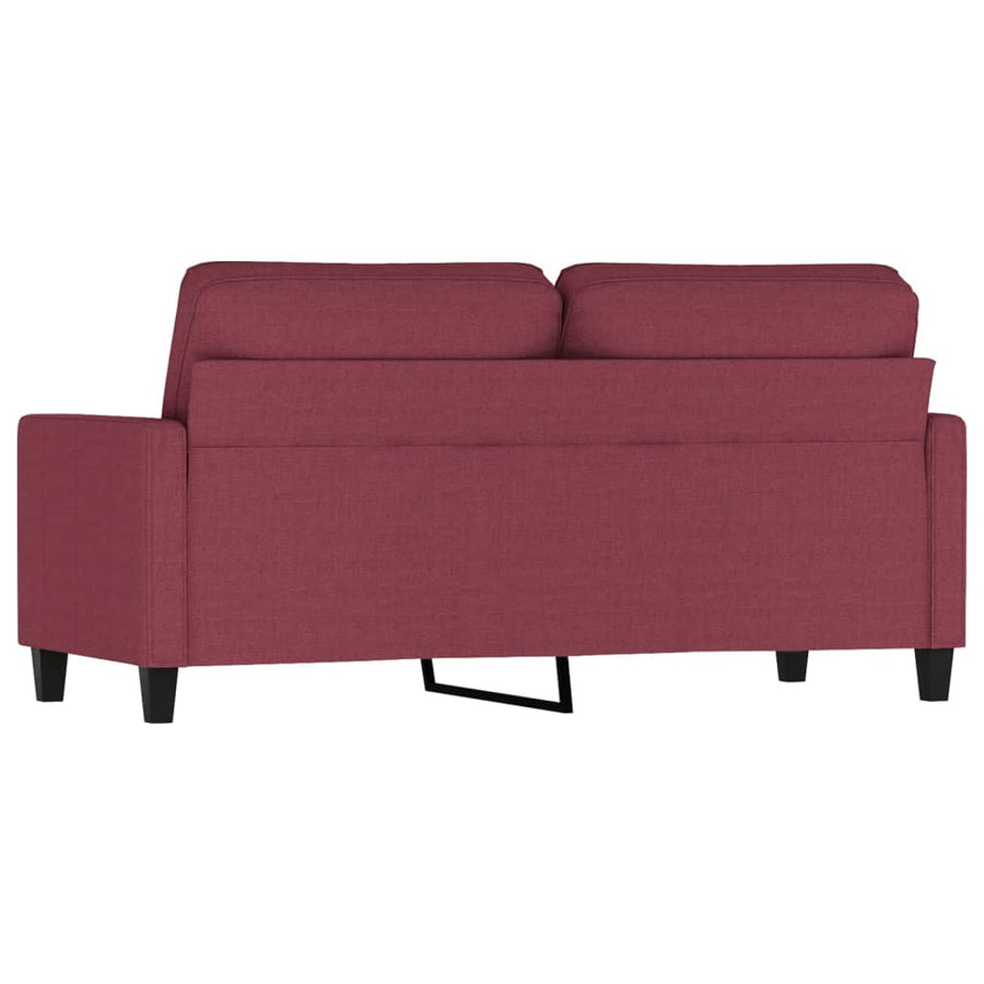 Tweezitsbank Stof 140 cm Wijnrood