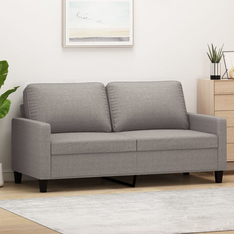 Tweezitsbank Stof 140 cm Taupe