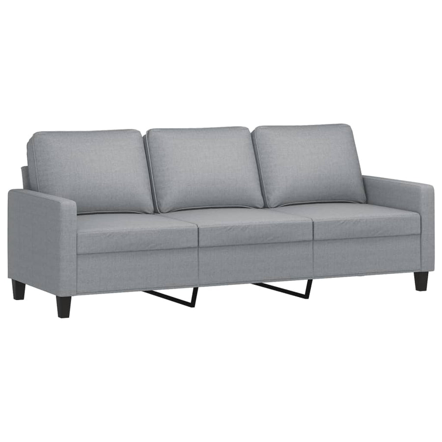 Driezitsbank Stof 180 cm Lichtgrijs