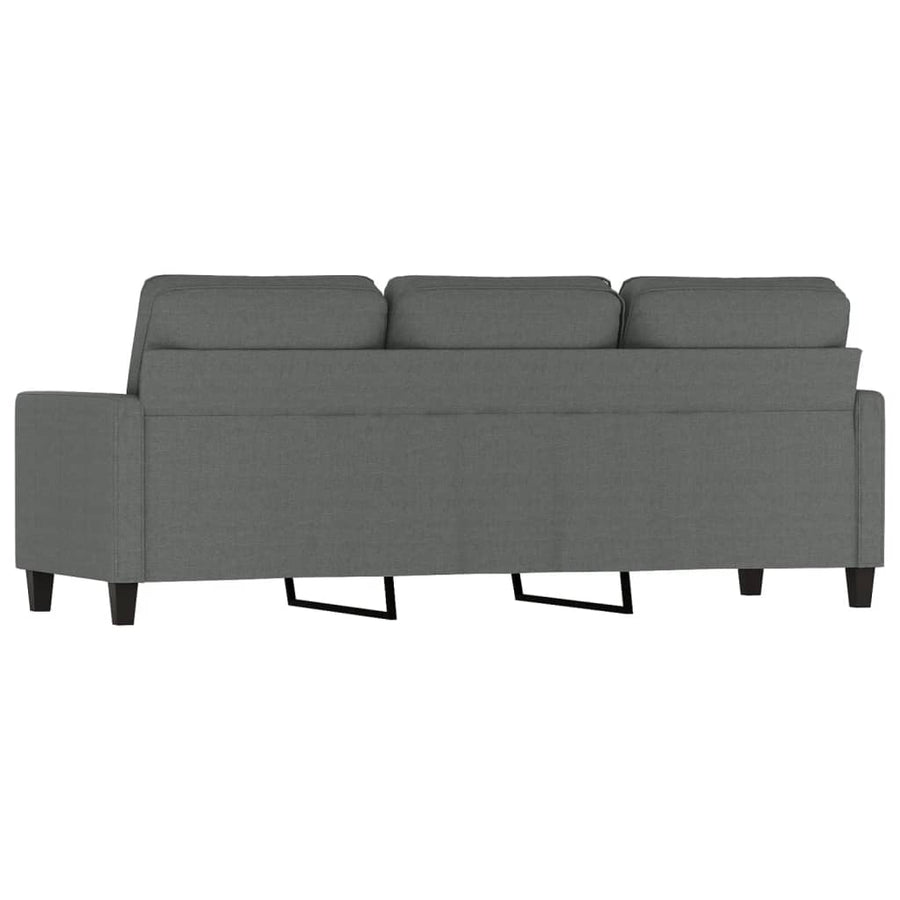 Driezitsbank Stof 180 cm Donkergrijs