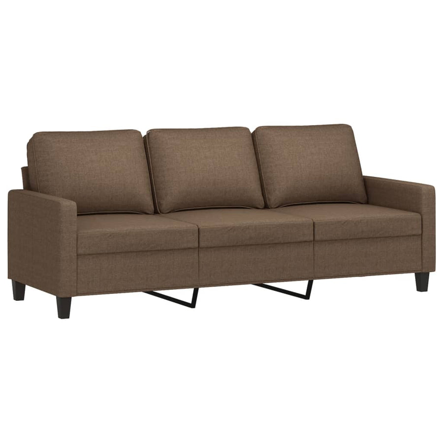 Driezitsbank Stof 180 cm Bruin