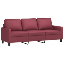 Driezitsbank Stof 180 cm Wijnrood