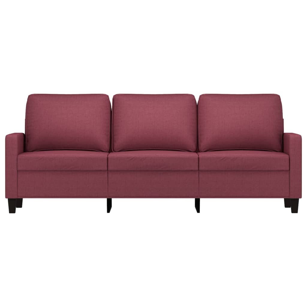 Driezitsbank Stof 180 cm Wijnrood