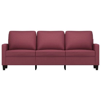 Driezitsbank Stof 180 cm Wijnrood