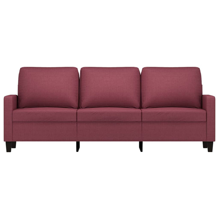 Driezitsbank Stof 180 cm Wijnrood