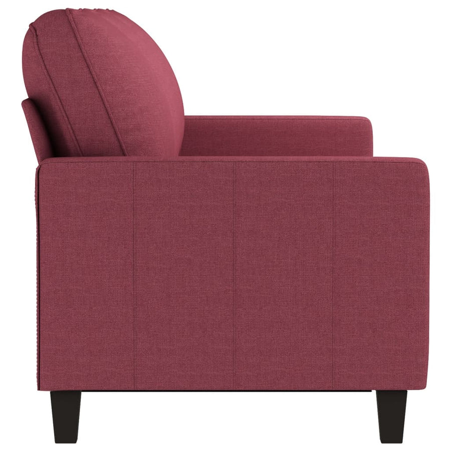 Driezitsbank Stof 180 cm Wijnrood