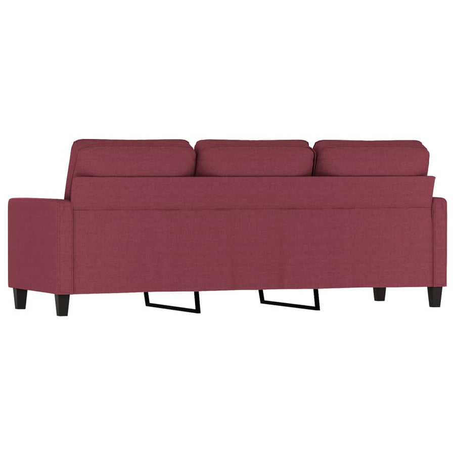 Driezitsbank Stof 180 cm Wijnrood