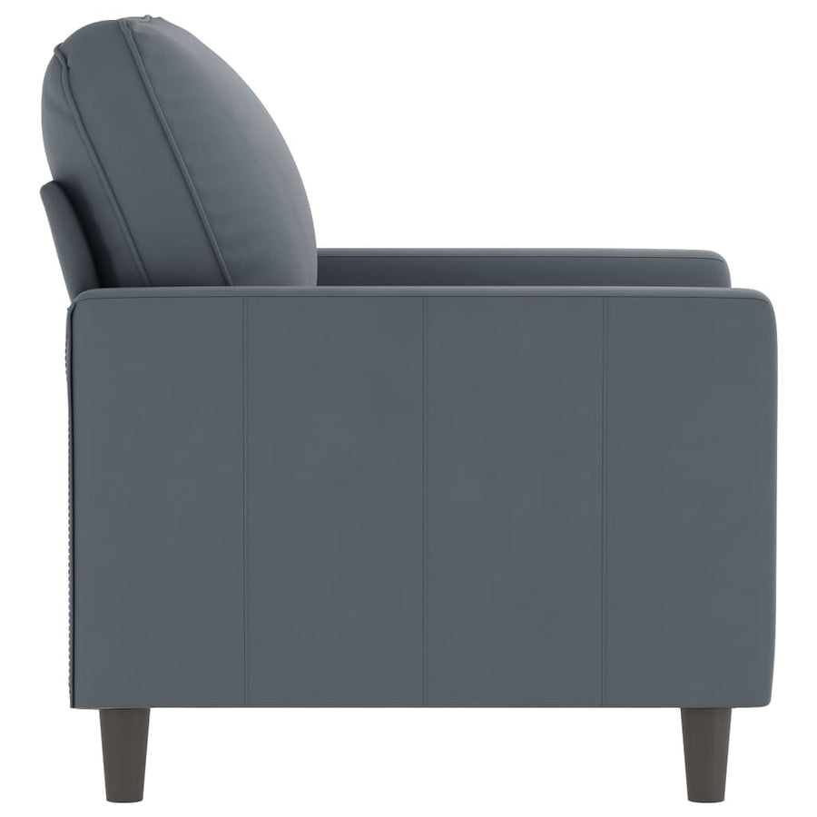 Fauteuil Fluweel 60 cm Donkergrijs