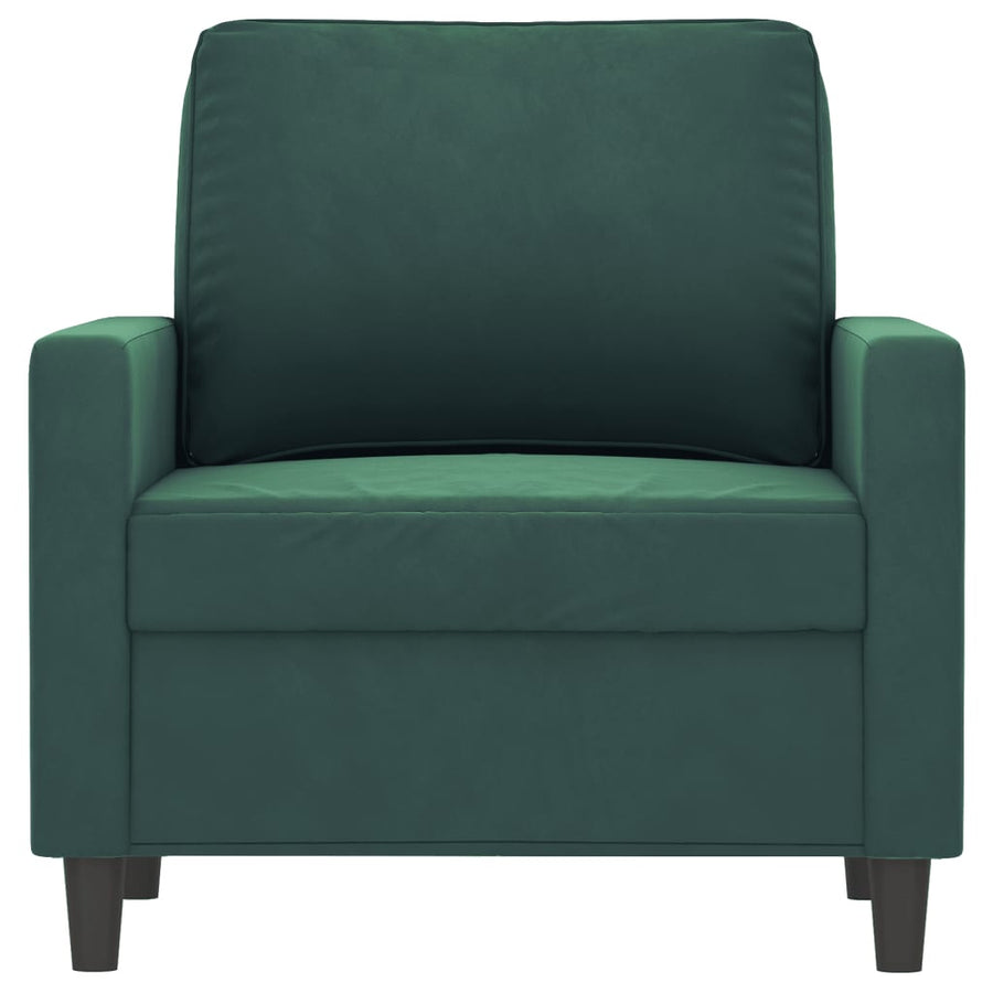 Fauteuil Fluweel 60 cm Donkergroen