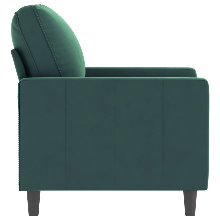 Fauteuil Fluweel 60 cm Donkergroen