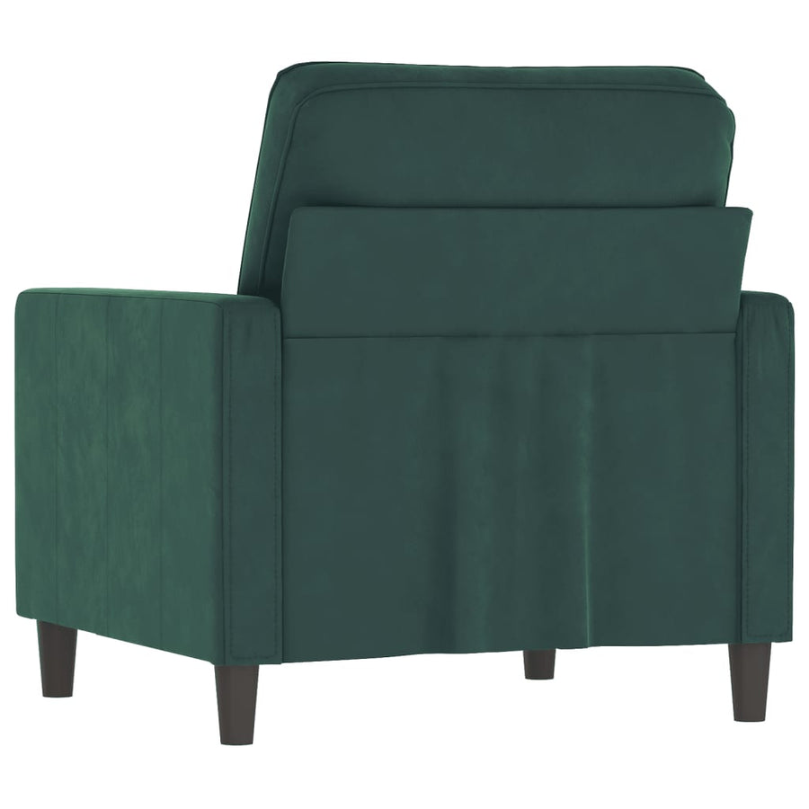 Fauteuil Fluweel 60 cm Donkergroen