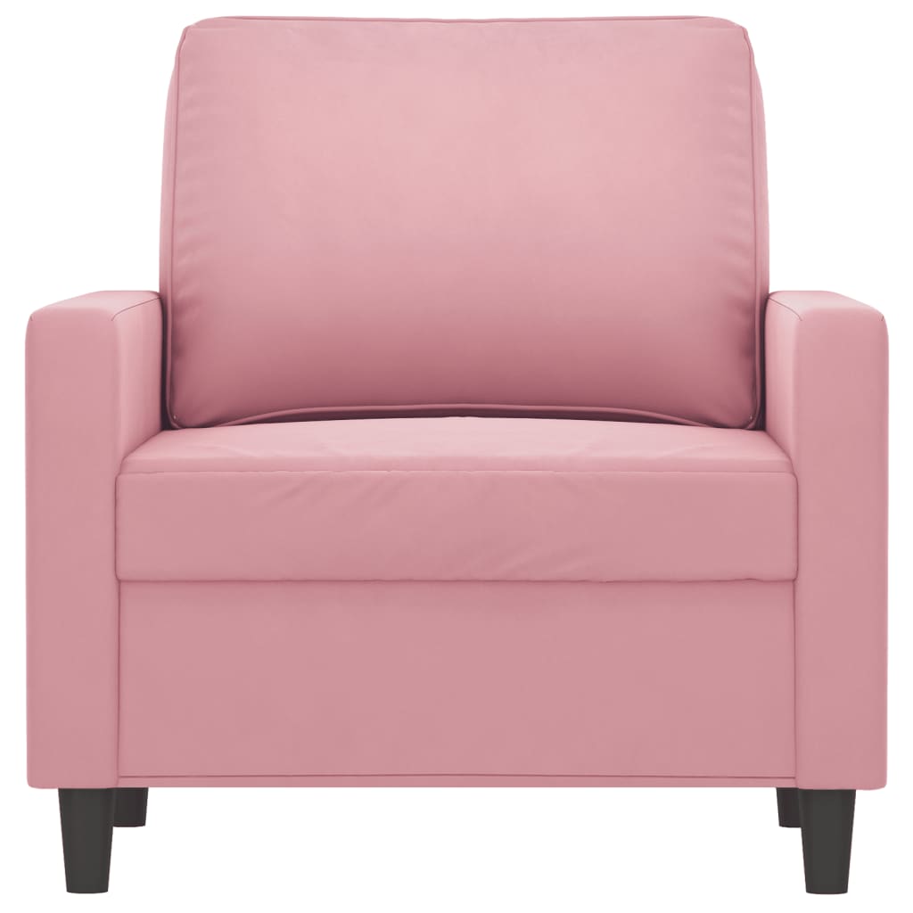 Fauteuil Fluweel 60 cm Roze