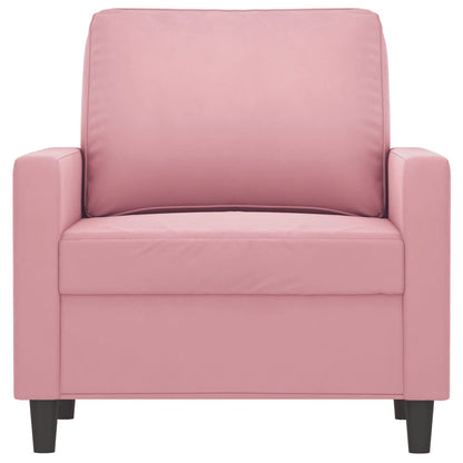 Fauteuil Fluweel 60 cm Roze