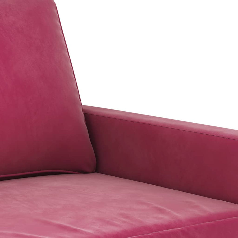 Fauteuil Fluweel 60 cm Wijnrood