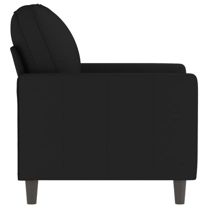 Fauteuil Fluweel 60 cm Zwart
