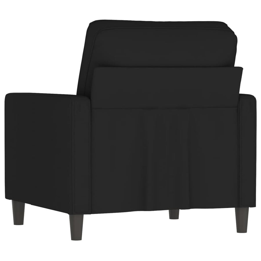 Fauteuil Fluweel 60 cm Zwart