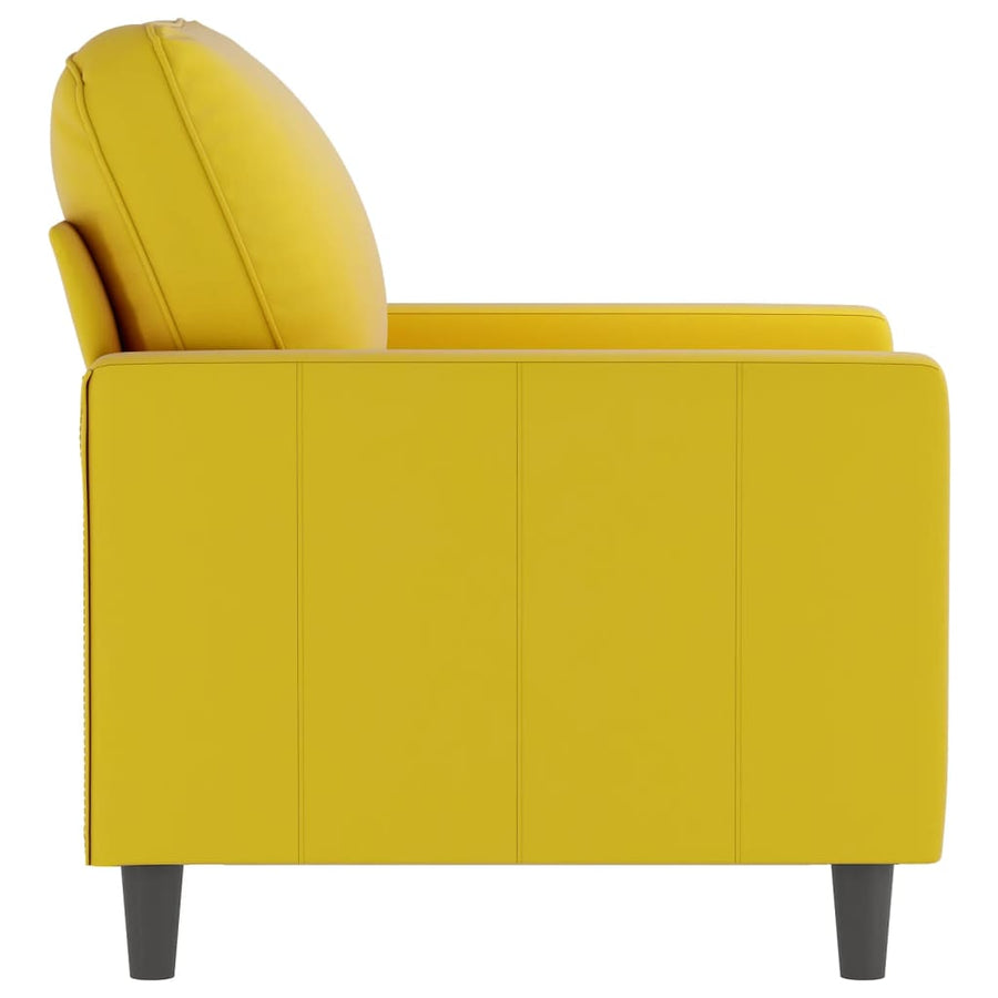 Fauteuil Fluweel 60 cm Geel