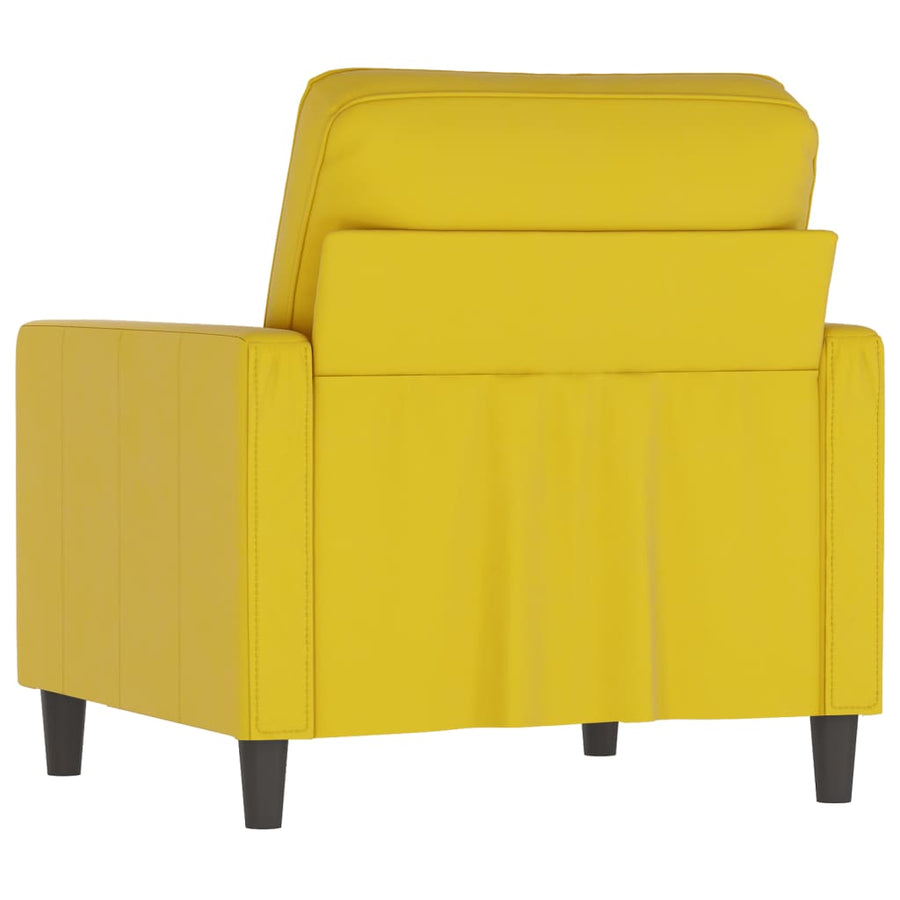 Fauteuil Fluweel 60 cm Geel