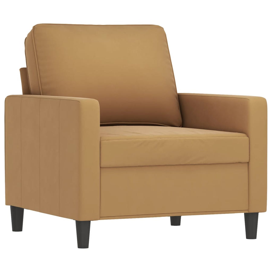 Fauteuil Fluweel 60 cm Bruin