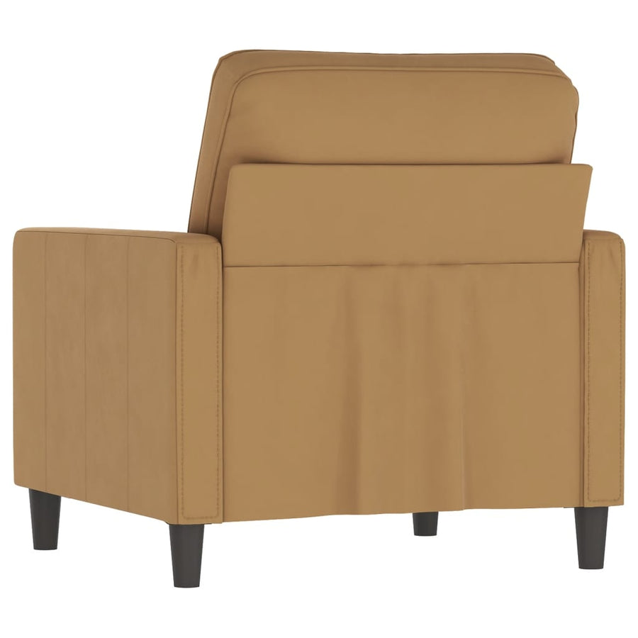 Fauteuil Fluweel 60 cm Bruin