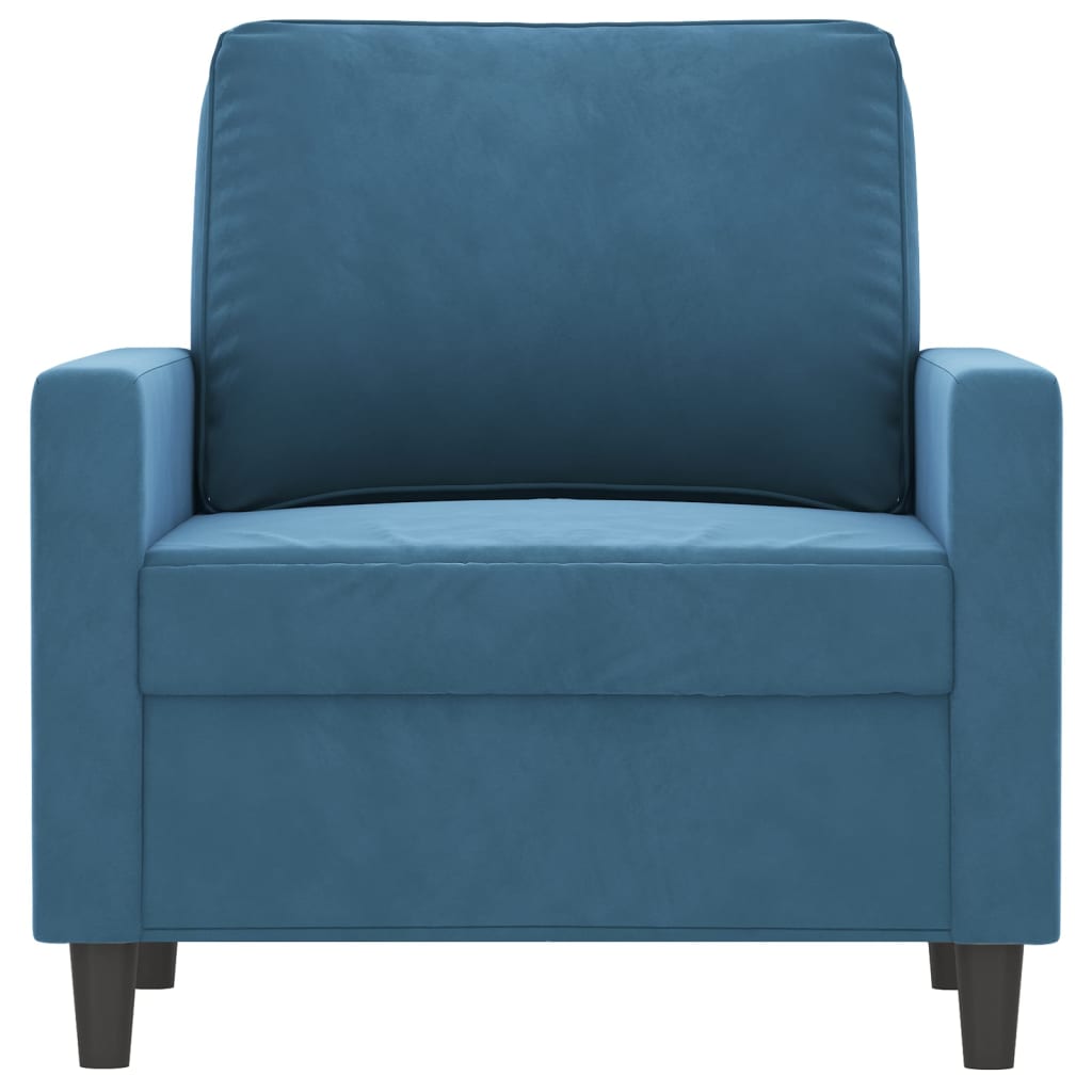Fauteuil Fluweel 60 cm Blauw