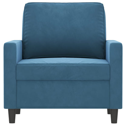 Fauteuil Fluweel 60 cm Blauw