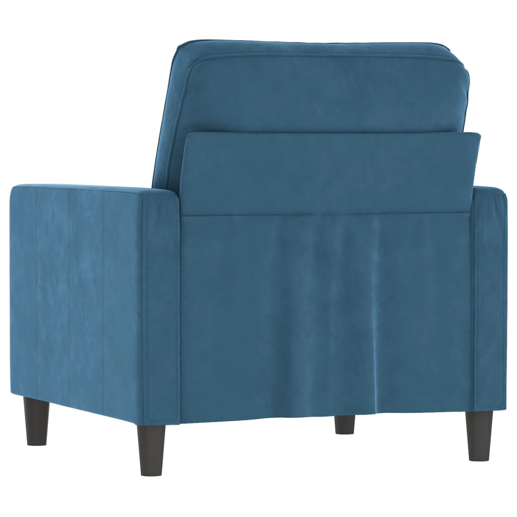 Fauteuil Fluweel 60 cm Blauw