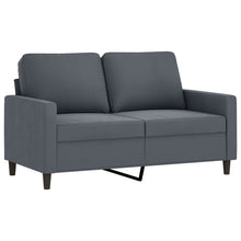 Tweezitsbank Fluweel 120 cm Donkergrijs