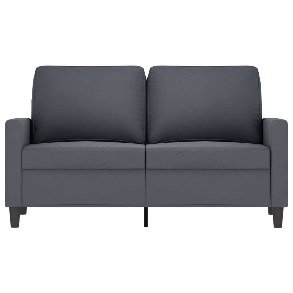 Tweezitsbank Fluweel 120 cm Donkergrijs