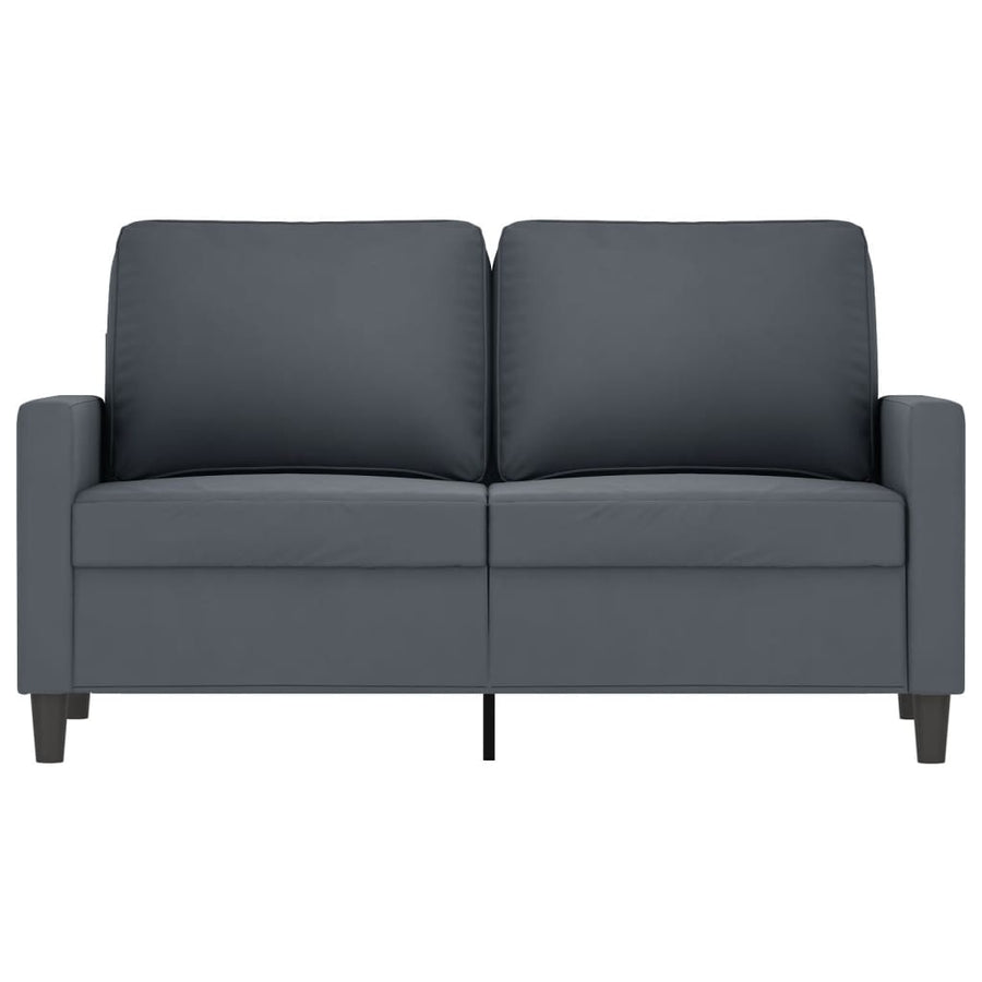 Tweezitsbank Fluweel 120 cm Donkergrijs